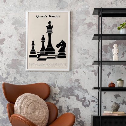 Queen's Gambit Chess Wall Art