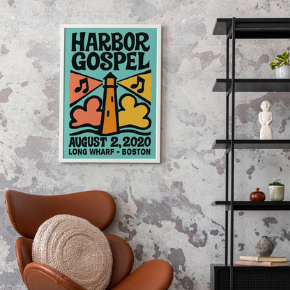 Harbor Gospel Lighthouse Poster
