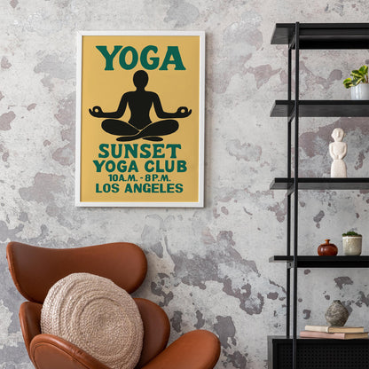 Sunset Yoga Club Poster