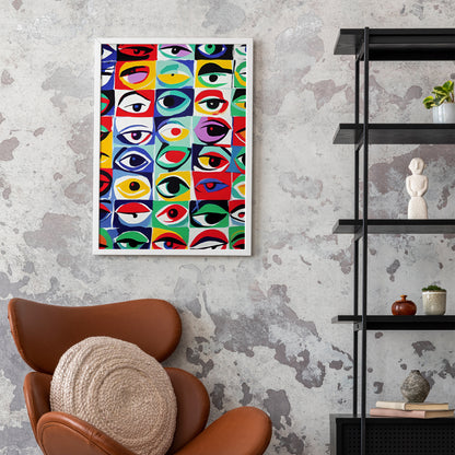 Pop-Art Stare Wall Art Print