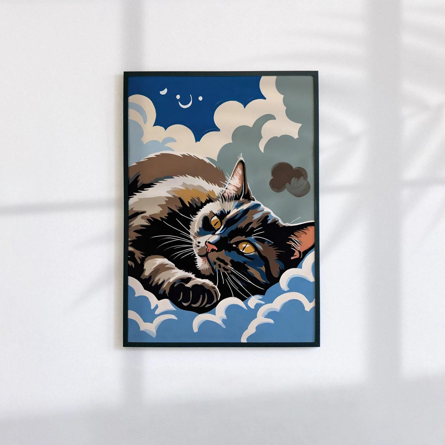 Sleepy Cat Art Print
