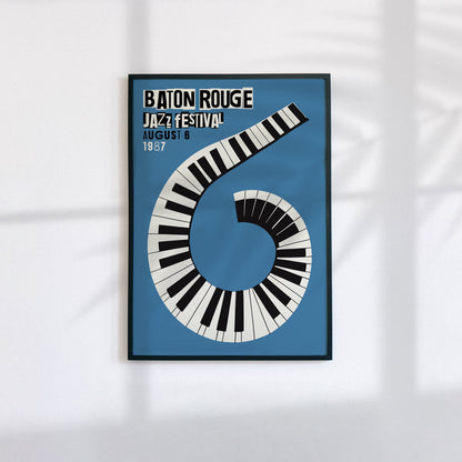 Baton Rouge Jazz Festival 1987 Poster