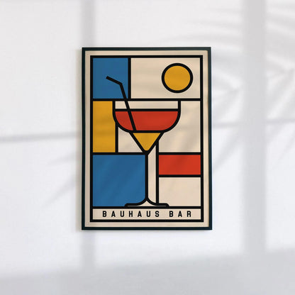 Bauhaus Bar Geometric Wall Art Print 2025
