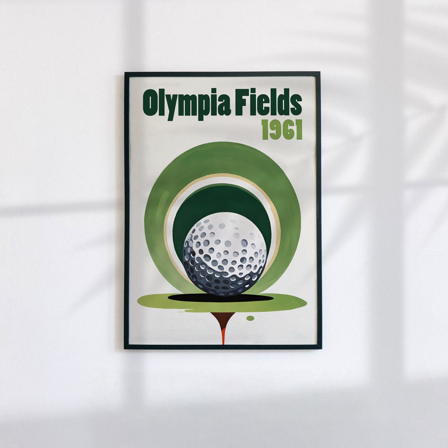 Olympia Fields 1961 Golfing Poster