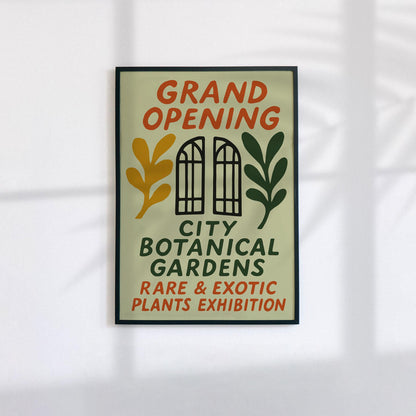 Botanical Gardens Exhibition Poster