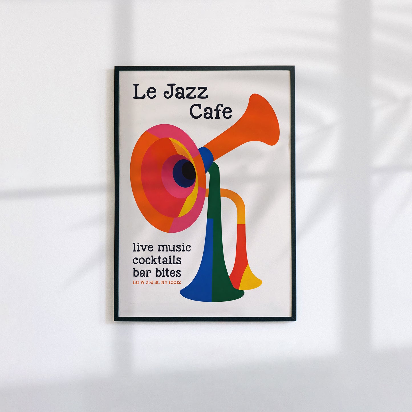 Le Jazz Cafe NYC Vintage Poster