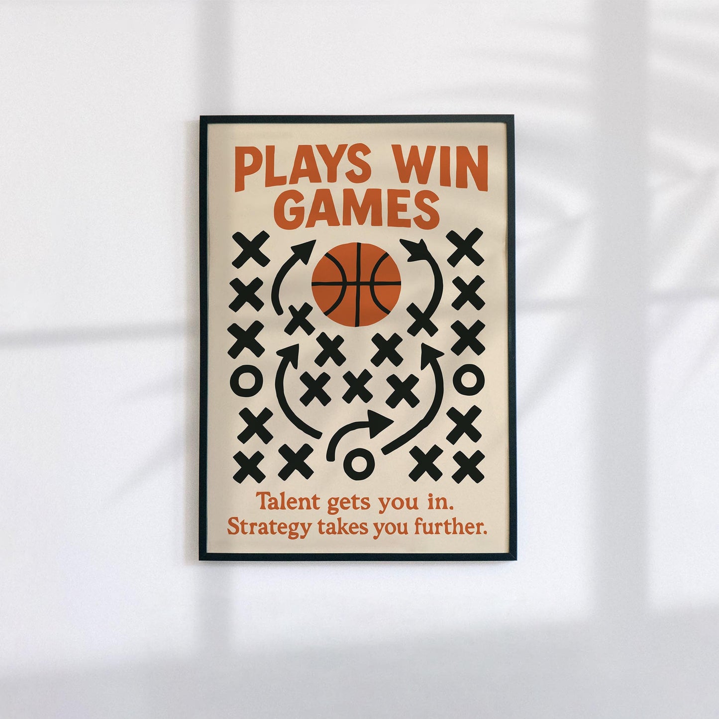 Basketball Strategy Poster Print