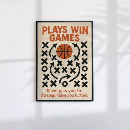 Basketball Strategy Poster Print