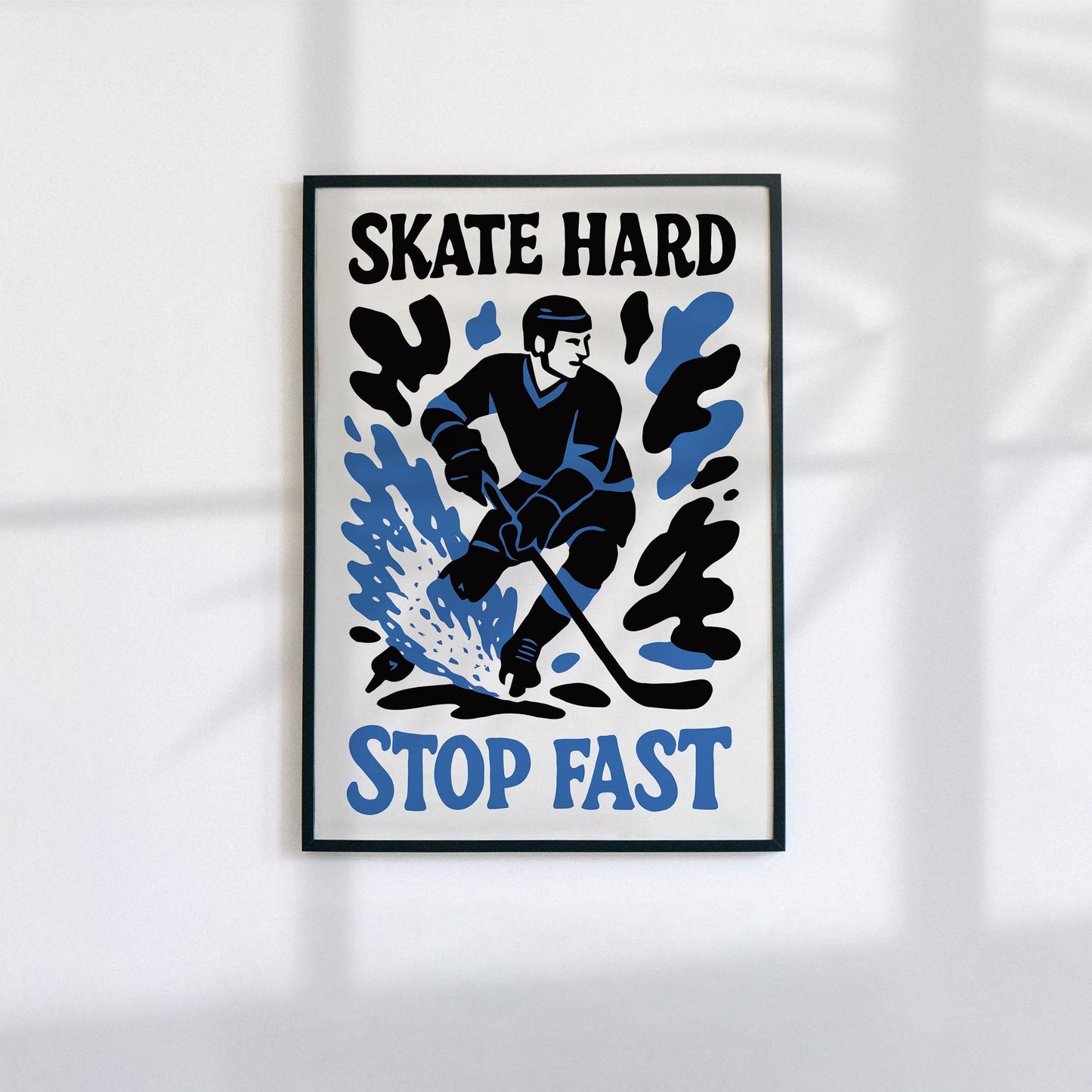 Skate Hard Hockey Poster