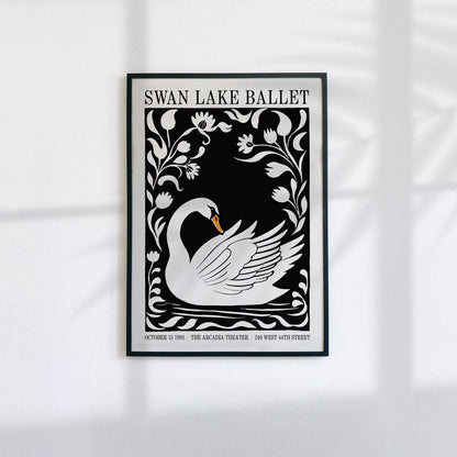 Swan Lake Ballet Poster