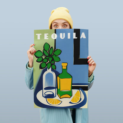 TEQUILA - retro beverage poster