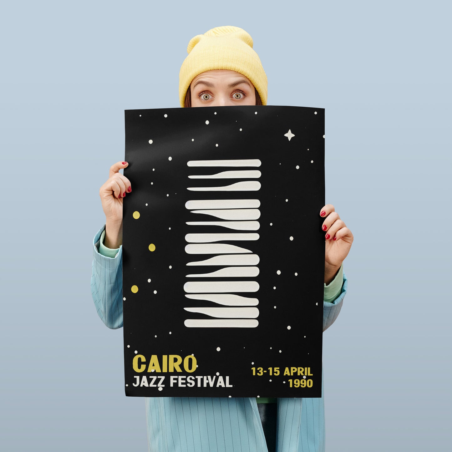 1990 Cairo Jazz Festival - Retro Music Poster