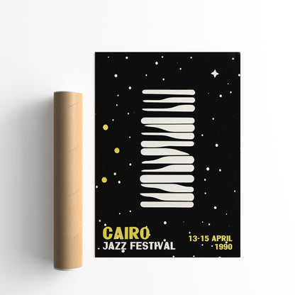 1990 Cairo Jazz Festival - Retro Music Poster