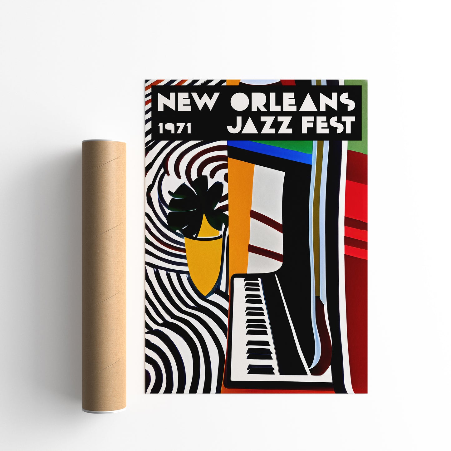 NOLA Jazz Fest Retro Wall Art 2024 Collection