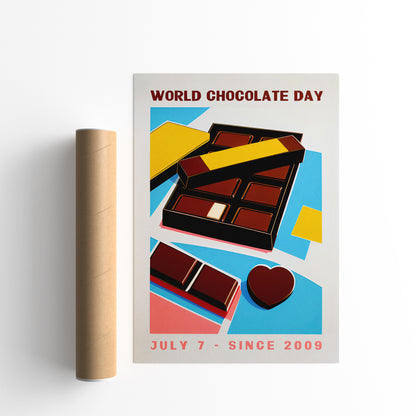 Retro WORLD CHOCOLATE DAY Poster