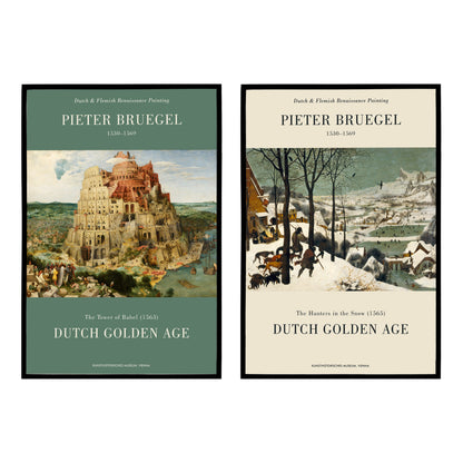 Set of 2 Pieter Bruegel the Elder Artwork Posters