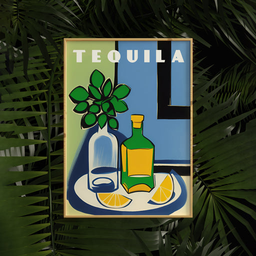 TEQUILA - retro beverage poster