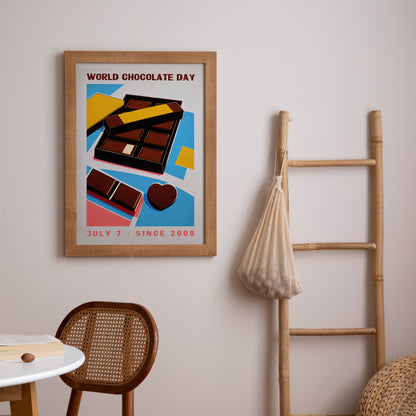 Retro WORLD CHOCOLATE DAY Poster