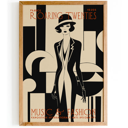 Art Deco 1920s Exhibition Poster – Vintage Retro Wall Art