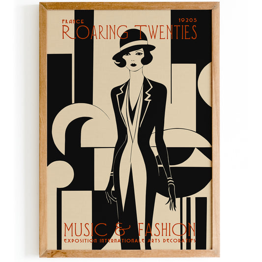 Art Deco 1920s Exhibition Poster – Vintage Retro Wall Art