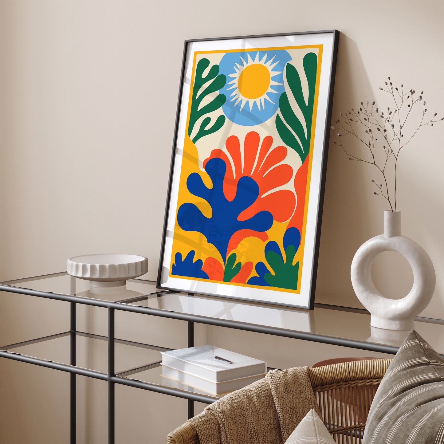 Colorful Cut Outs Nature Poster