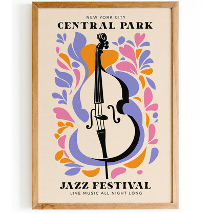 Central Park Jazz Festival Poster