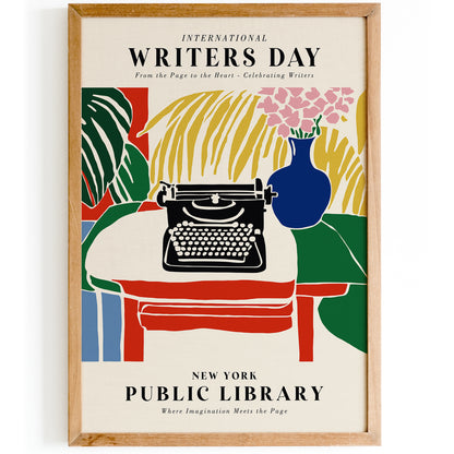 Writers Day - Literary Art Print