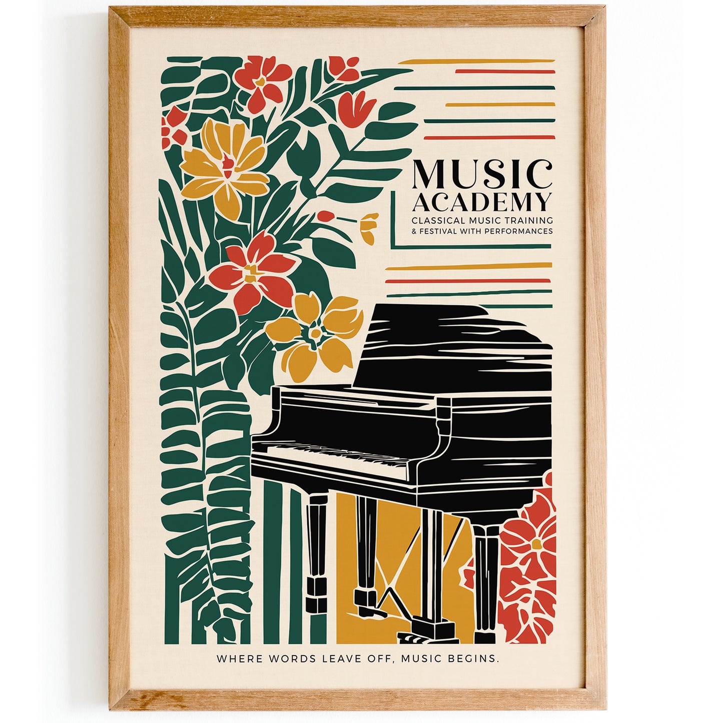 Music Academy Elegant Art Print