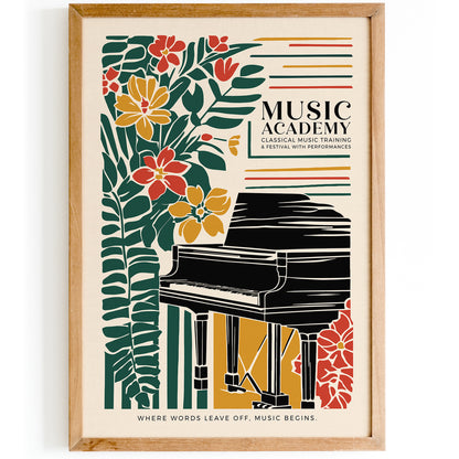 Music Academy Elegant Art Print