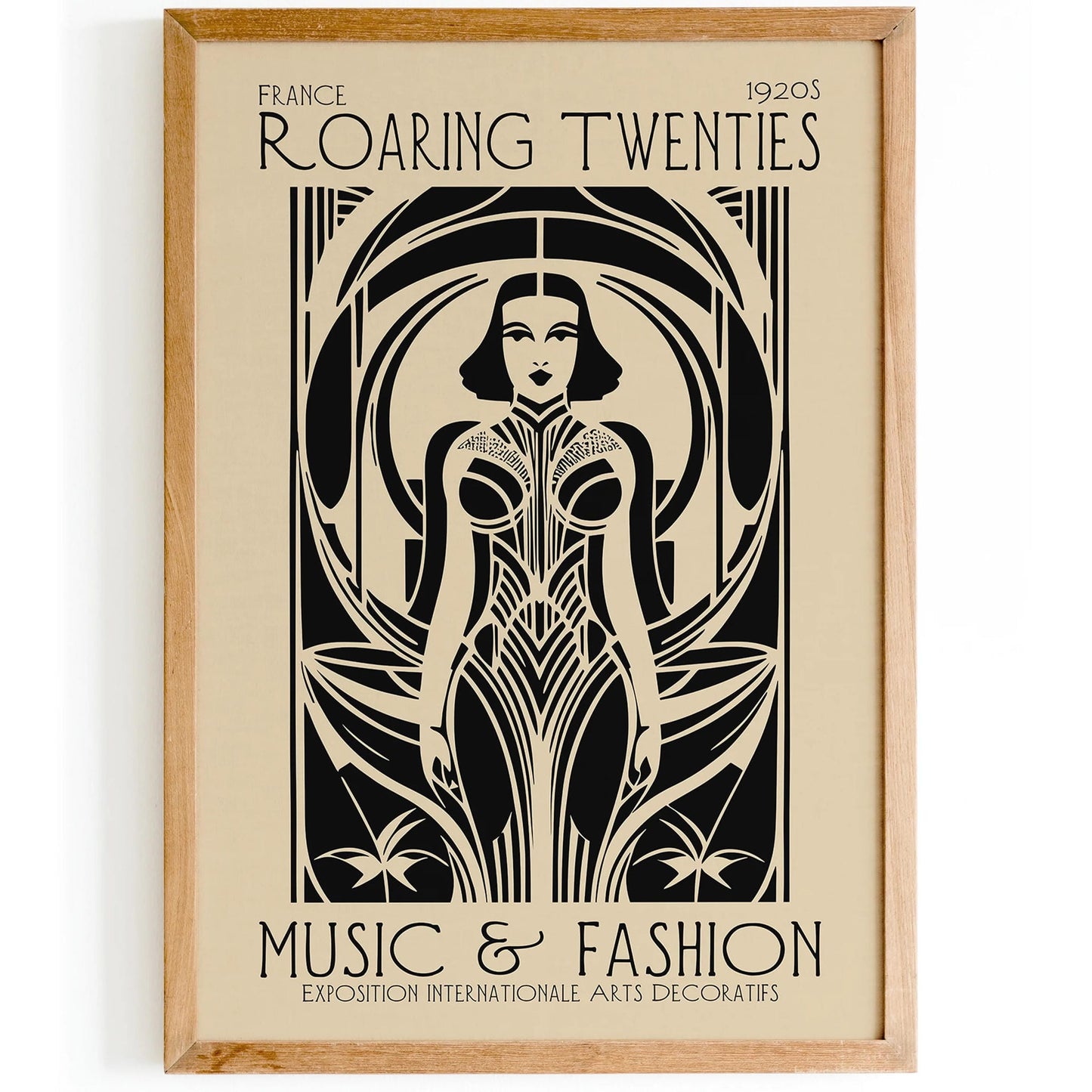 Art Deco Roaring Twenties Woman Poster