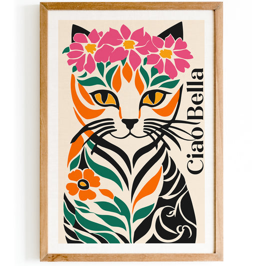 Ciao Bella Cute Cat Poster