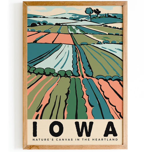 Iowa Landscape Art Print 2024