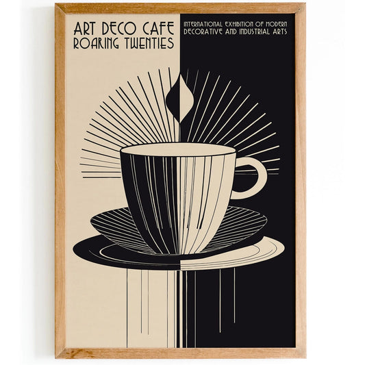 Art Deco Cafe Poster