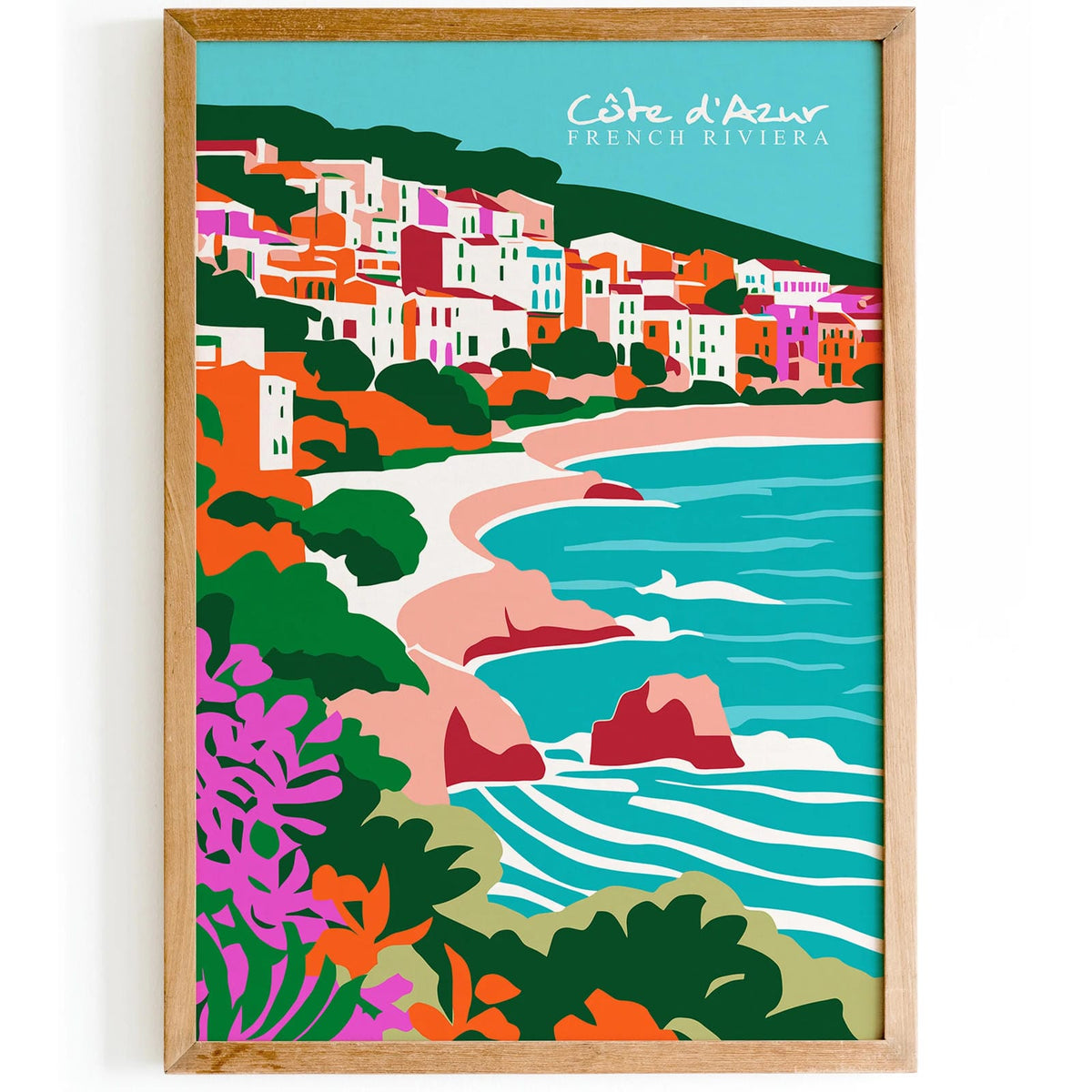 Colorful French Riviera Art Print – HypeSheriff Europe