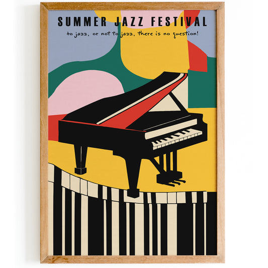 Summer Jazz Festival Music Poster
