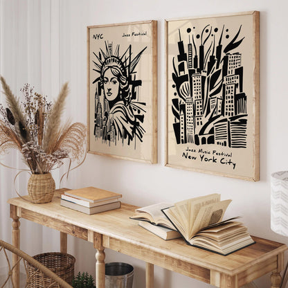 Jazz Music Festival NYC Poster – New York Wall Art