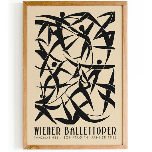 Wiener Ballettoper Vintage Poster
