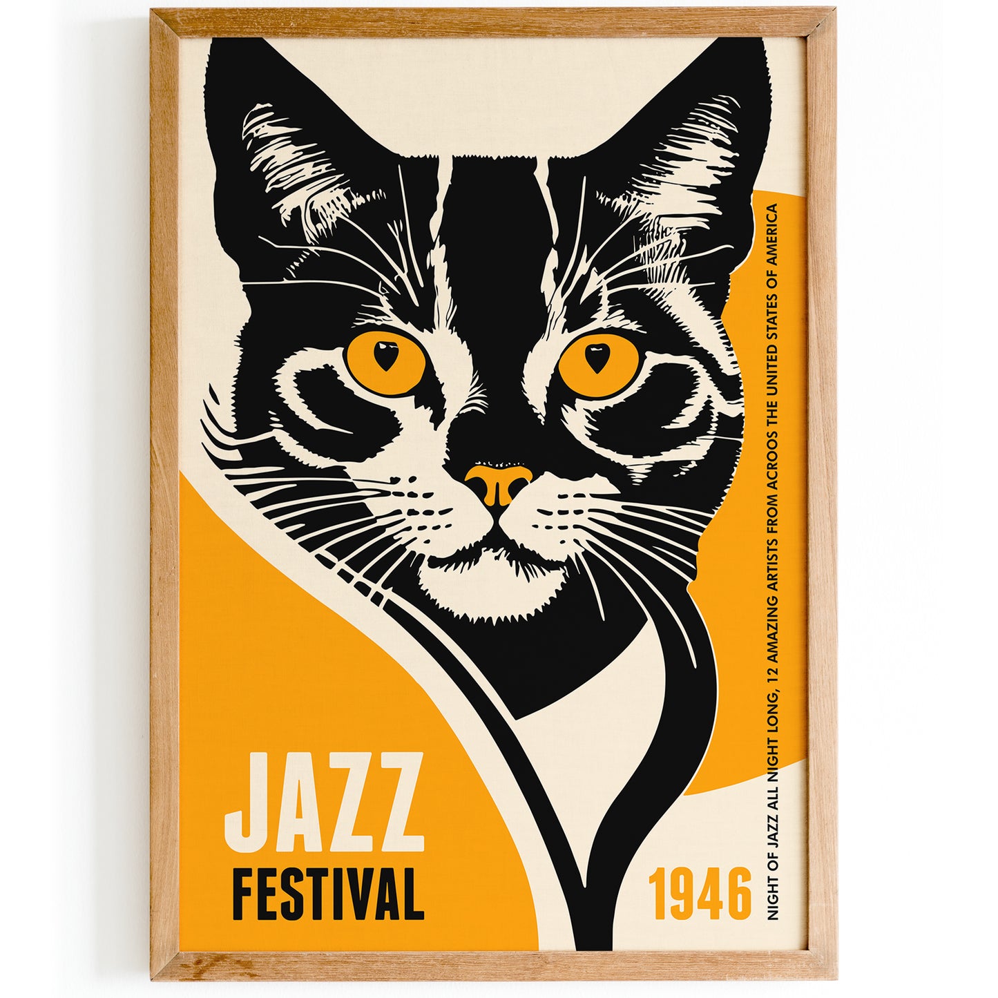 Jazz Festival Black Cat 1946 Poster