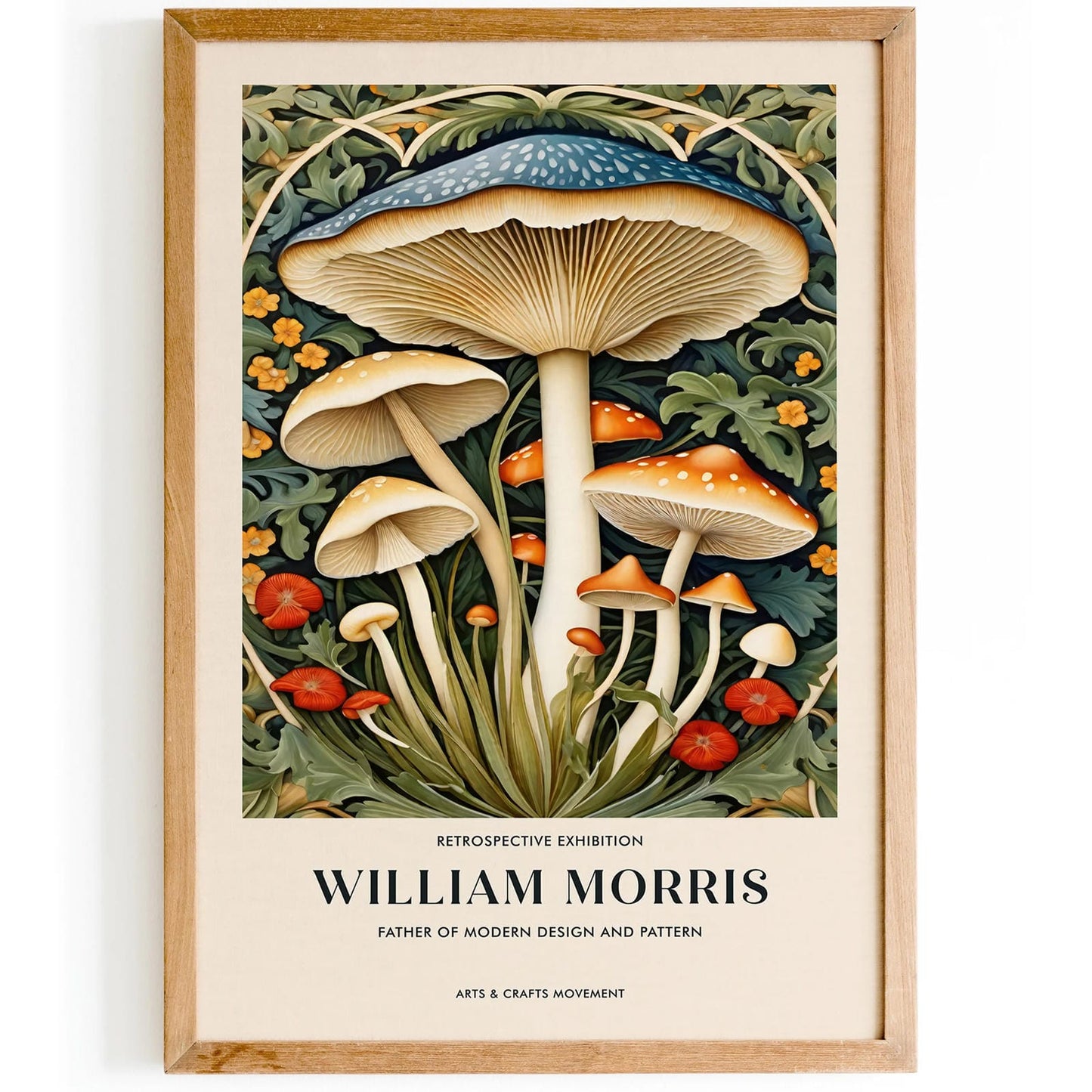 W. Morris Mushrooms Art Print