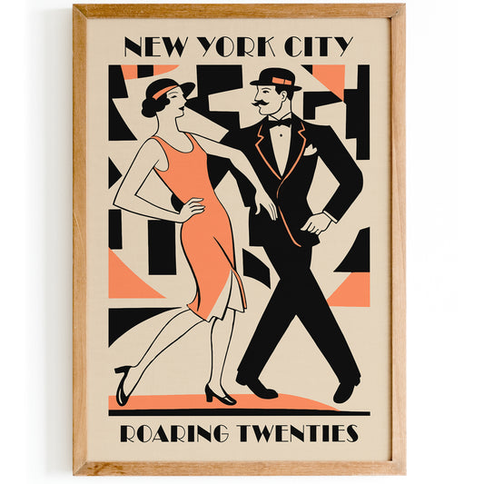 New York City Great Gatsby 20s Poster