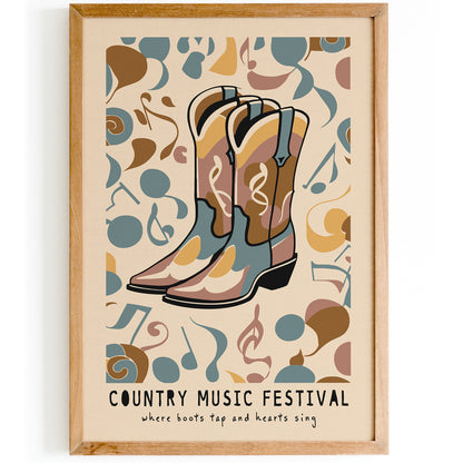 Country Music Festival Poster