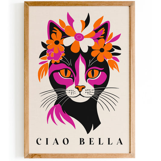 Ciao Bella Cute Cat Poster