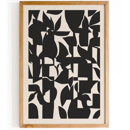 Black Danish Design Art Print