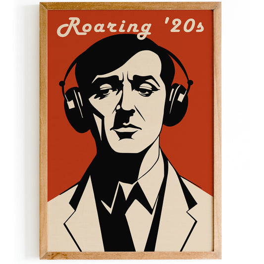 Roaring 20s Music Retro Art Print