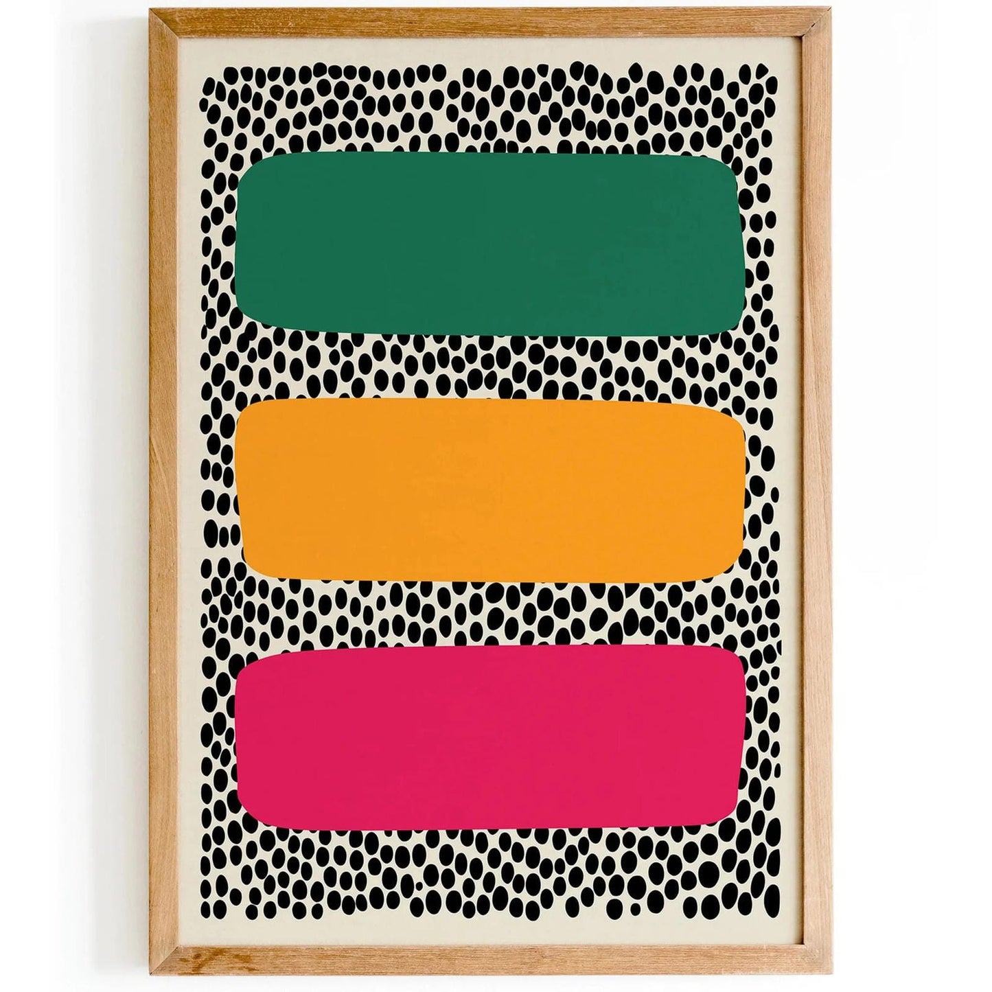Mid Century Modern Colorful Art Print