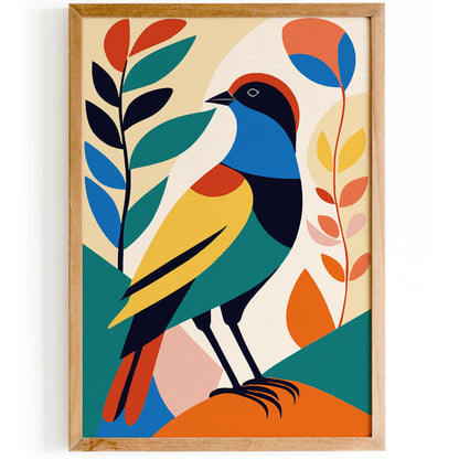 Colorful Bird Kids Room Wall Decor