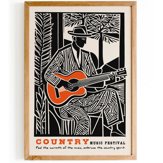 Country Music Festival Art Print