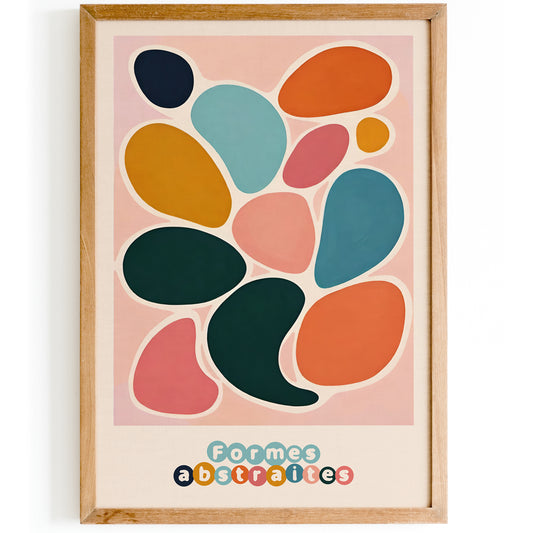 Formes Abstraites Kids Room Art Print