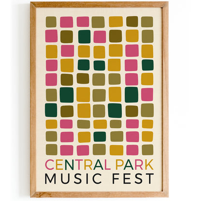 NYC Central Park Music Festival Poster