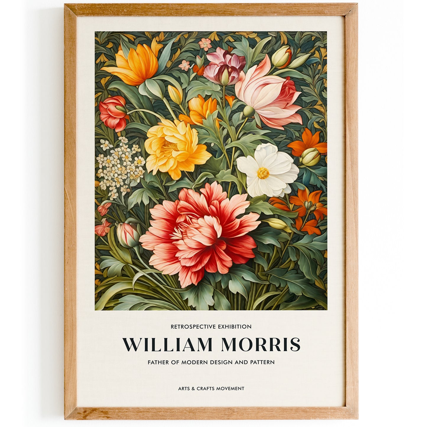 W. Morris Inspired Exhibition Floral Print